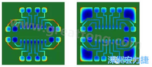 通過仿真，可以快速簡單地重新設(shè)計(jì)并計(jì)算不同圖形布局所得到的厚度均勻性-深圳宏力捷