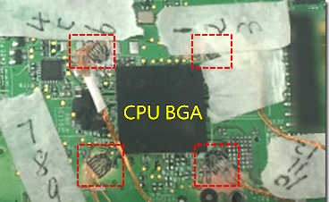 BGA錫裂，使用應(yīng)變片(Strain Gauge)量測(cè)電路板到底哪個(gè)環(huán)節(jié)產(chǎn)生較大變形量