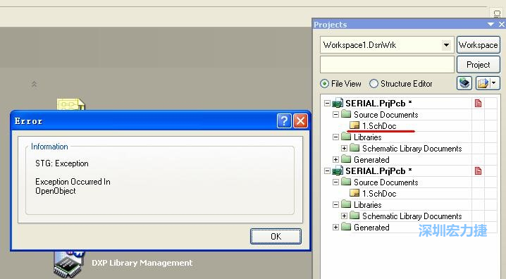 點(diǎn)擊“打開”。打開過程中出現(xiàn)了一個(gè)錯(cuò)誤，但文件轉(zhuǎn)換還是成功了。點(diǎn)擊 OK 關(guān)閉錯(cuò)誤窗口。