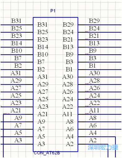  AT 總線 62 芯插槽，變成了一個(gè) 34 芯元件。