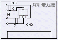 圖3：降壓電路的PCB設(shè)計(jì)示例。
